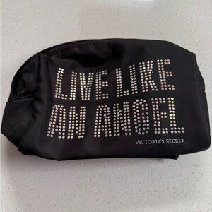 Victoria's Secret Black Rhinestone Cosmetic Case